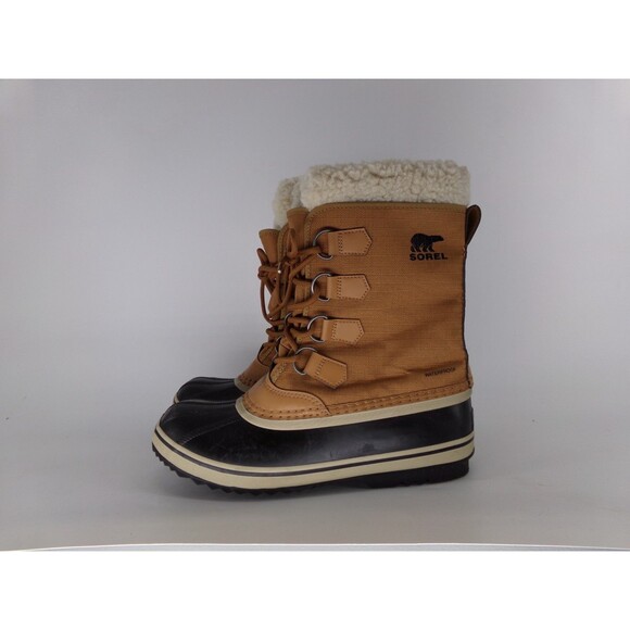 Sorel Carnival Boots Womens 9 Waterproof Winter Snow Insulated Brown NL3483-224 - Picture 5 of 8